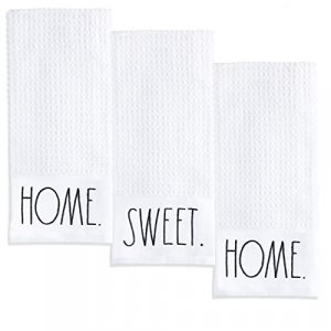 Rae Dunn Set of 3 Hand Towels for Kitchen and Bathroom, 100% Cotton,  Embroidered Blue Dish Towels Embroidered WASH, Clean, Dry 16 inches x 26  inches Decorative Hand Towels Spa Blue- Wash/Clean/Dry 3 Pack