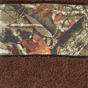 SKL Home Yellowstone Camo Collage Bath Towel, Brown