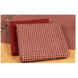 Home Collection by Raghu Newbury Gingham Barn Red Towel, 18 by 28