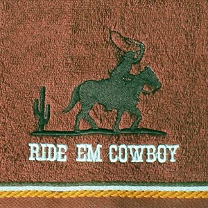 SKL Home Cowboy Corral Bath Towel Brown 25X50