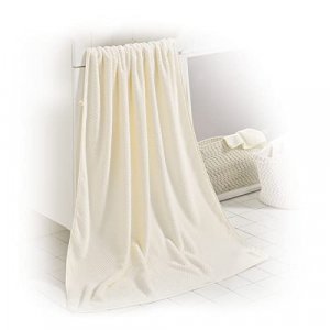 CHIC SHACK Home Cotton Oversized Bath Towel Set 34x64 inches Large Bath Towels Compact Quick Dry Lightweight Towel Ideal for Gym Travel Camp Pool (Wh