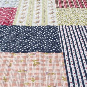 Lavish Home Bedford Home Savannah Quilt 3 Piece Set-King, Multicolor