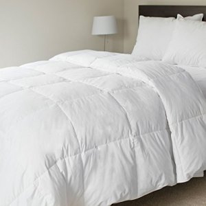 Bedford Home 100-Percent Cotton Feather Down Bedding Comforter, King
