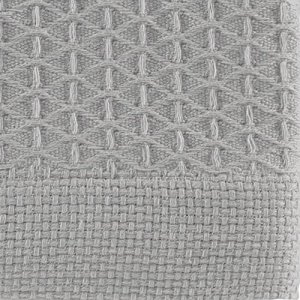 Nautica - Queen Blanket, Cotton Medium-Weight Bedding, Home Decor for All Seasons (Baird Grey, Queen)