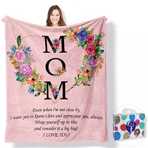 Gifts for Mom from Daughter/Son,Birthday Presents for Mom,Fuzzy Fleece Blanket Warm Soft Mom Gifts for Birthday,Presents for Mom,Blanket in Home Bed 