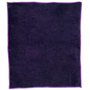 Lavish Home Solid Soft Heavy Thick Plush Mink Blanket 8 Pound - Purple