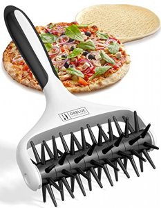 Orblue Pizza Dough Docker Pastry Roller with Spikes, Pizza Docking Tool for Home & Commercial Kitchen - Pizza Making Accessories that Prevent Dough f