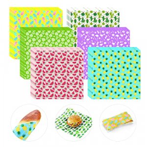 480Pcs Summer Wax Paper Dry Waxed Deli Paper Sheets 12x12 inch Hawaiian Sandwich Wrap Paper Parchment Paper Food Basket Liner Food Paper Sheets for H