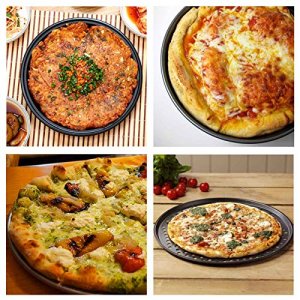 Pizza Pan for Oven, 12 inch Nonstick Pizza Pans, Carbon Steel Pizza Pan with Holes, Pizza Baking Pan for Oven Baking Supplies, for Home Baking Kitche