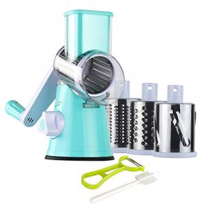 Ourokhome Rotary Cheese Grater Shredder Multifunction 5 in 1 Kitchen Manual  S