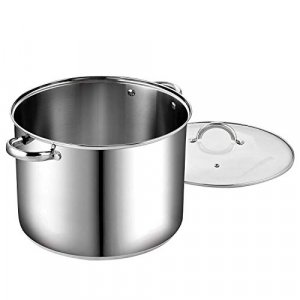 Cook N Home 16 Quart Stockpot with Lid, Stainless Steel