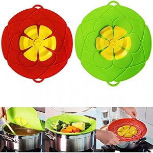  Microwave Splatter Cover Glass Cover with Collapsible Silicone  for Food Cover Plate Cover 10.5 inch with Anti-Scalding Gloves: Home &  Kitchen
