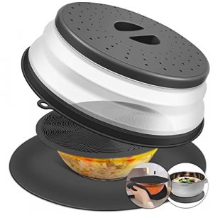 3 in 1, JesDiary Microwave Cover & Multi-purpose Mat-10 Inch as Bowl Holder, 8
