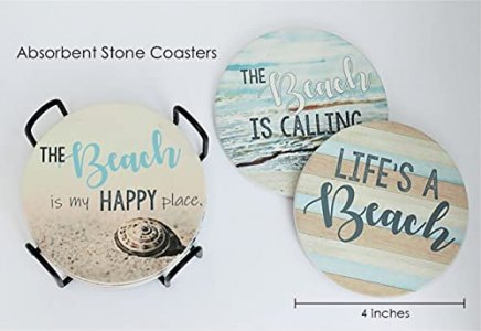 YHCORK Cork Coasters Pack of 40, Round 3.54 inch, Absorbent Coaster for  Drinks in Office, Home or Cottage, Blank Bar Coasters for Crafts.