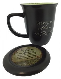 Abbey Gift Man of Faith Mug & Coaster Set 4 by 4.38