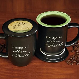 Abbey Gift Man of Faith Mug & Coaster Set 4 by 4.38