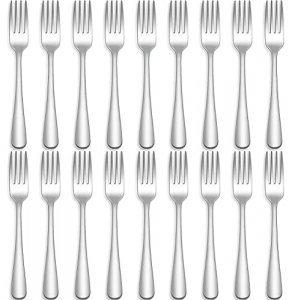 24 Pieces Dinner Forks, Bestdin Food Grade Stainless Steel Forks Silverware, Forks Set of 24 Use for Home Kitchen Restaurant, 7.1 Inches Flatware Sil