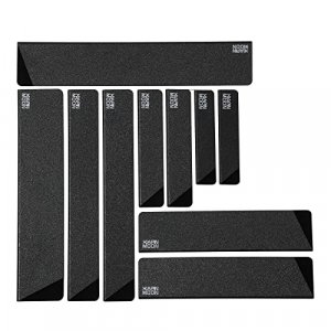 10-piece Universal Knife Guards Set,Knife Edge Guards are ABS Plastic and BPA-Free Felt Lining,More Durable,Non-BPA,Food Safety. The Knife Cover is C