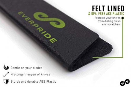 EVERPRIDE 6 Inch & 8 Inch Chef Knife Guard Set (2-Piece Set) Universal Blade Edge Cover Sheaths for Chef and Kitchen Knives  Durable, BPA-Free, Fe