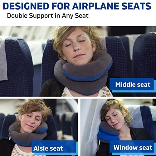 BCOZZY Double Support Neck Pillow for Travel 3 Ergonomic Ways