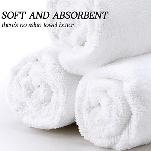 48 Pack Bleach Proof Salon Towels Microfiber Absorbent Towels Bleach  Resistant Hair Towel Quick Dry Hand Towels Bulk for Gym Bath Spa Home Hair