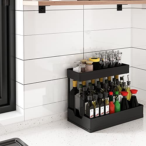 Under Sink Organizer, Bukfen Pull Out Cabinet Organizer 2-Tier Slide Out  Sliding Shelf Under Cabinet Storage Multi-Use for Under Kitchen Bathroom  Sin - Imported Products from USA - iBhejo