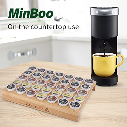 MinBoo BamBoo k cup holder Drawer or Countertop k cup Organizer