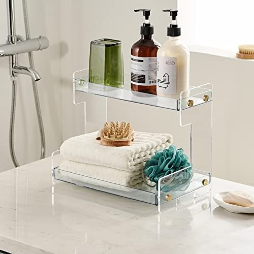 Bathroom Organizer Countertop, Acrylic Bathroom Counter Organizer