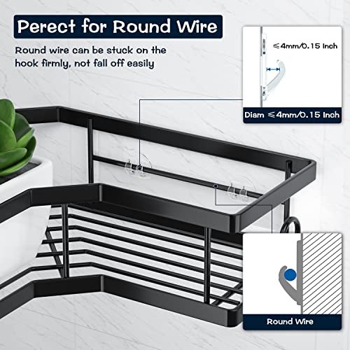  AKTECKE Corner Shower Caddy Organizer - Adhesive