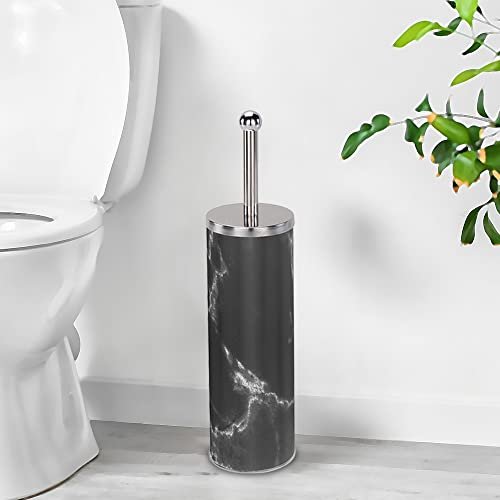 home basics Toilet Brushes BLACK - Black Marble Toilet Brush