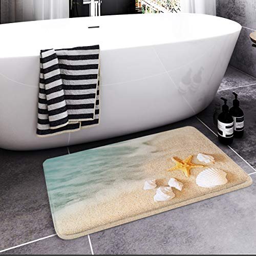 Shag Memory Foam Bathmat - 58-Inch by 24-Inch Runner with Non-Slip Backing  - Absorbent High-Pile Chenille Bathroom Rug by Lavish Home (Gray)