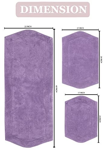 HOME WEAVERS INC Waterford Collection Purple 22 in. x 60 in