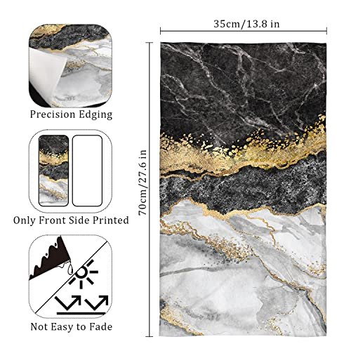 Black Gold Hand Towels for Bathroom Decor Set of 2,Marble Decorative  Bathroom Bath Hand Towels Soft Absorbent Hand Towel for Bathroom Kitchen  Home