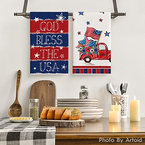 Artoid Mode American Flag Stars Stripes Truck 4th of July Kitchen