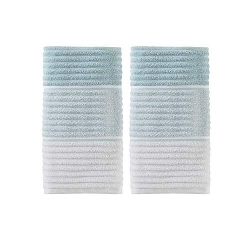 SKL Home Aqua Planet Ombre 2 Piece Hand Towel Set