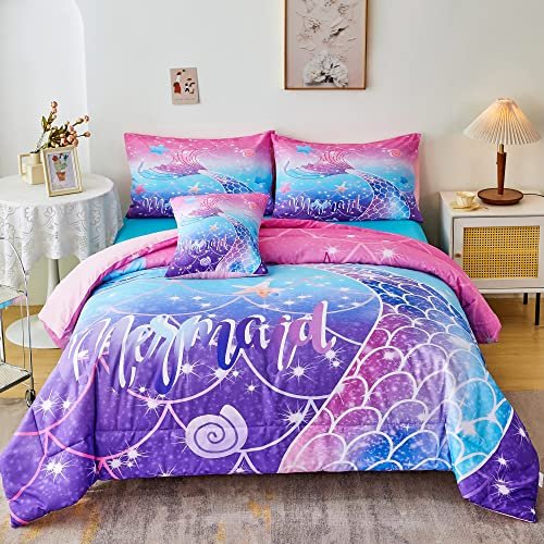 Mermaid comforter outlet queen