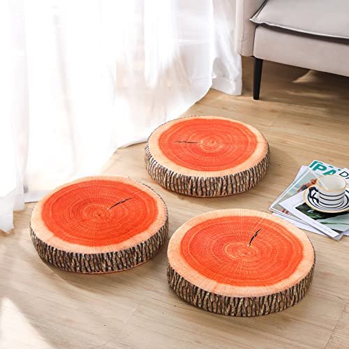 15 Pcs Decorative Round Throw Pillow 15.75 Inch Stump Circle