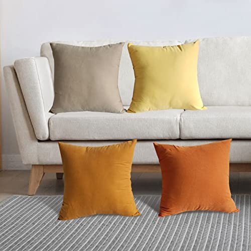Decorative Throw Pillow Covers Set of 4 Couch Pillows Accent Cushion Cover
