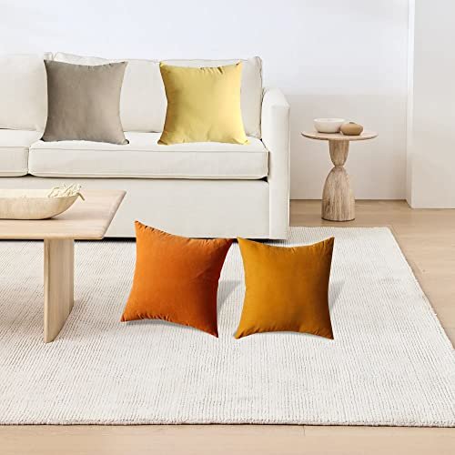 Burnt orange best sale pillows for couch