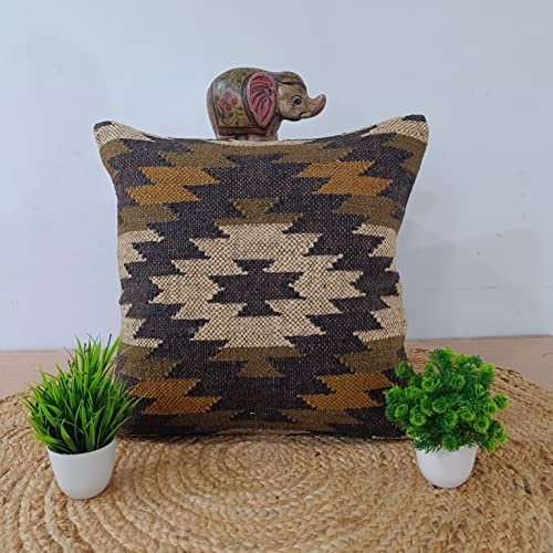 18 Inch Pillow Cases Handmade Cushions Throw Pillows Wool Jute Cushion  Covers