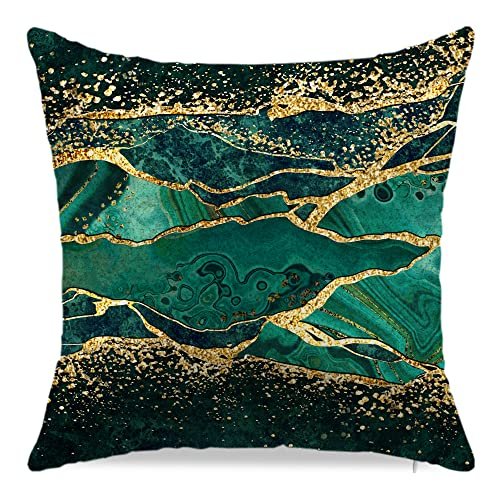 Green pillow covers, 18x18 inch (45cm),Set of 2