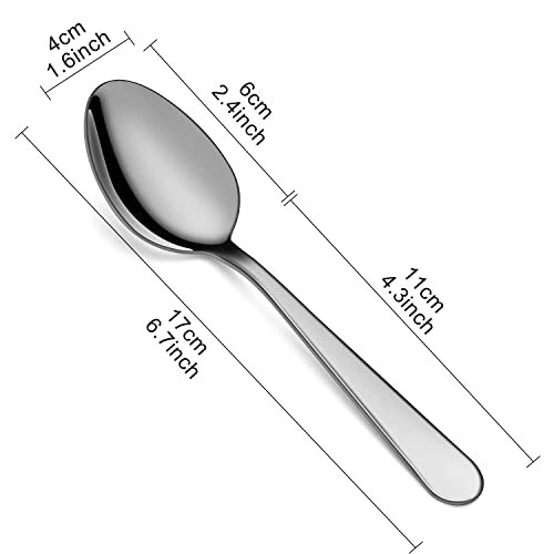 Dinner Spoon ,Stainless Steel Spoons,Durable Metal  Spoons,Tablespoon,Silverware Spoons ,Use for Home,Restaurant, Easy to Clean