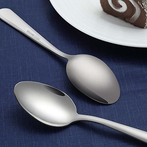 Dinner Spoon ,Stainless Steel Spoons,Durable Metal  Spoons,Tablespoon,Silverware Spoons ,Use for Home,Restaurant, Easy to Clean