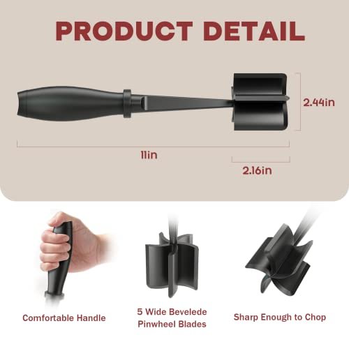 Clearance! Upgrade Meat Chopper, Heat Resistant Meat Masher for Hamburger  Meat, Ground Beef Smasher, Nylon Hamburger Chopper Utensil, Ground Meat  Chopper, Chopper, Mix and Chop 
