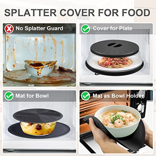 Kitchen Microwave Food Plate Dish Cover Cooking Anti-splash