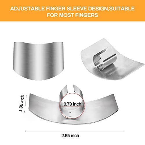 Niupiour Stainless Steel Finger Guards, 4 Packs of Finger Protectors when  Cutting, Slicing, Dicing, Chopping Vegatables, Kitchen Tool Knife Shields G  - Imported Products from USA - iBhejo