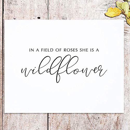 In a Field of Roses She Is a Wildflowers Girl Rooms Gift Poster, In a  Field of Roses Canvas