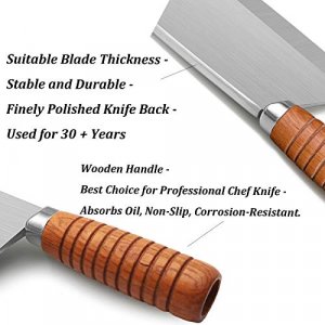 Brewin CHEFILOSOPHI Japanese Chef Knife Set 5 PCS with Elegant Red  Pakkawood Handle Ergonomic Design,Professional Ultra Sharp Kitchen Knives  for
