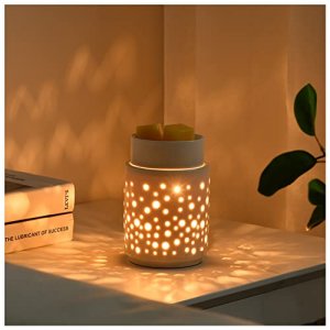 nawaza Ceramic Wax Melt Warmer,Candle Wax Warmer,2-in-1 Electric Wax Melter  and Fragrance Warmer for Scented Candle Wax Burner as Gifts for Mom