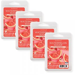 Scentsationals Scented Wax Fragrance Melts - Watermelon Sugar - Wax Cubes Pack, Home Warmer Tart, Electric Wickless Candle Bar Air Freshener, Spa Aro